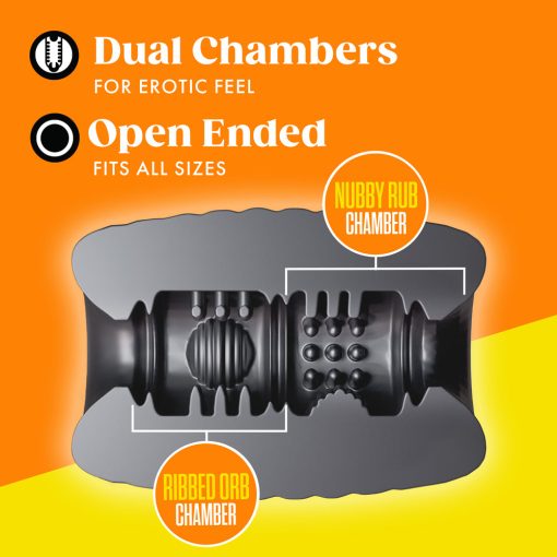 Rize Grasp Self-Lubricating Stroker Black - Image 5