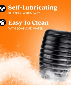 Rize Grasp Self-Lubricating Stroker Black