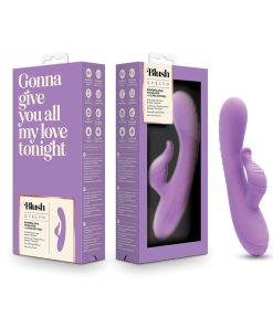 Blush Evelyn Rabbit Vibrator – RumbleTech Dual Stim (Purple, Waterproof)