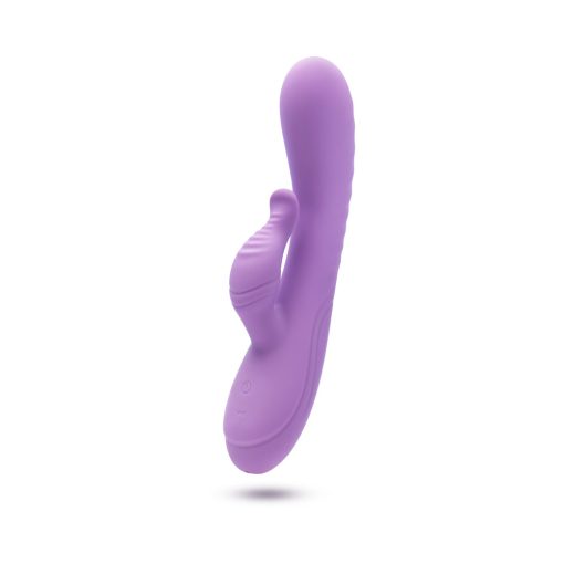 Blush Evelyn Rabbit Vibrator – RumbleTech Dual Stim (Purple, Waterproof) - Image 2