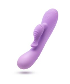 Blush Evelyn Rabbit Vibrator – RumbleTech Dual Stim (Purple, Waterproof)