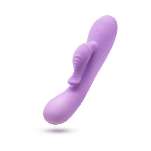 Blush Evelyn Rabbit Vibrator – RumbleTech Dual Stim (Purple, Waterproof) - Image 3