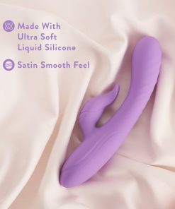 Blush Evelyn Rabbit Vibrator – RumbleTech Dual Stim (Purple, Waterproof)