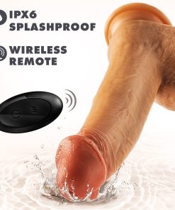 Dr. Skin Silicone Dr. Phillips Thrusting Dildo 8.5 In. Tan