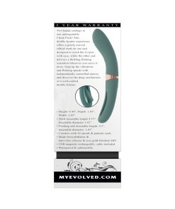 Evolved Chick Flick Rechargeable Vibrator With Flicker Silicone Mint