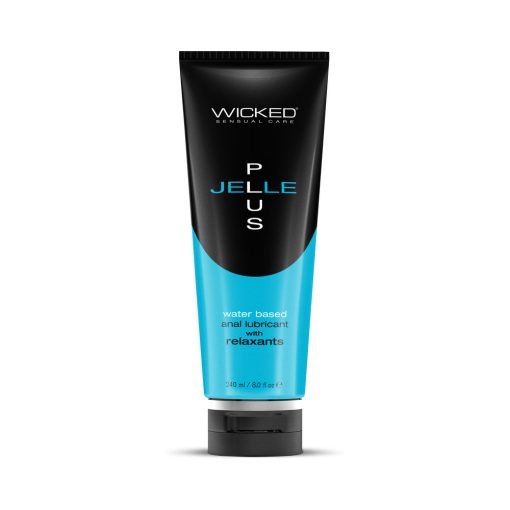 Wicked Jelle Plus Anal Lubricant With Relaxants 8 Oz.