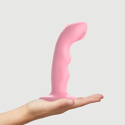 Strap-On-Me Tapping Dildo Wave Coral Pink - Image 3