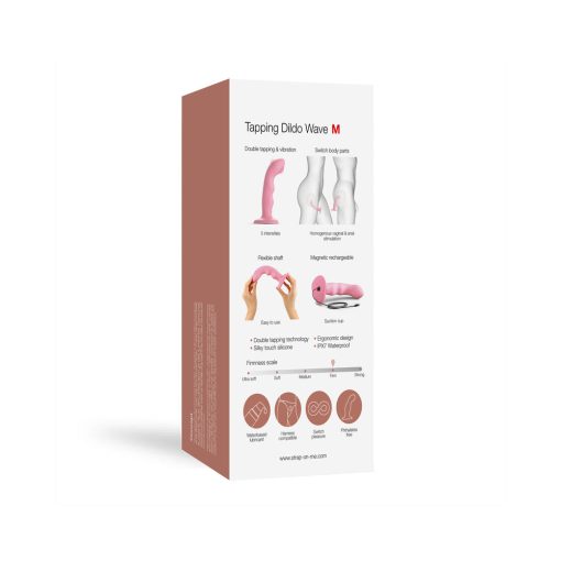 Strap-On-Me Tapping Dildo Wave Coral Pink - Image 9