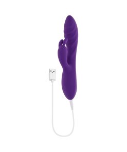 Evolved Wavy Rabbit – Rechargeable Dual Stimulator Vibrator (Purple)