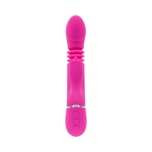 Evolved Pink Dragon Thrusting Dual Vibrator – Rechargeable, Waterproof - Image 3