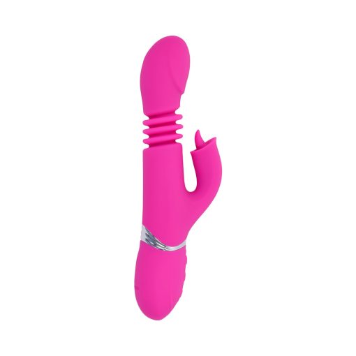 Evolved Pink Dragon Thrusting Dual Vibrator – Rechargeable, Waterproof - Image 6