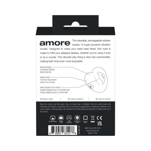 Vedo Amore Rechargeable Pleasure Vibe Black - Image 8
