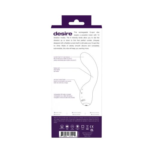 Vedo Desire Rechargeable G-Spot Vibe Purple - Image 8