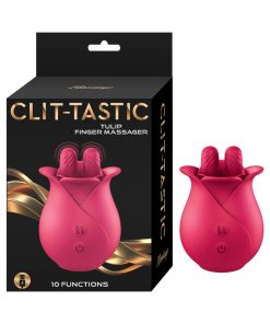 Clit-Tastic Tulip Finger Massager Red