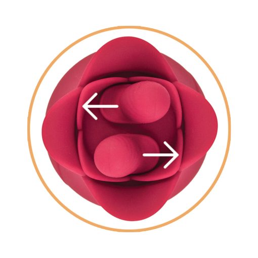 Clit-Tastic Tulip Finger Massager Red - Image 4