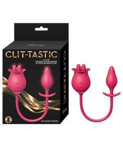 Clit-Tastic Tulip Finger Massager & Pleasure Plug Red