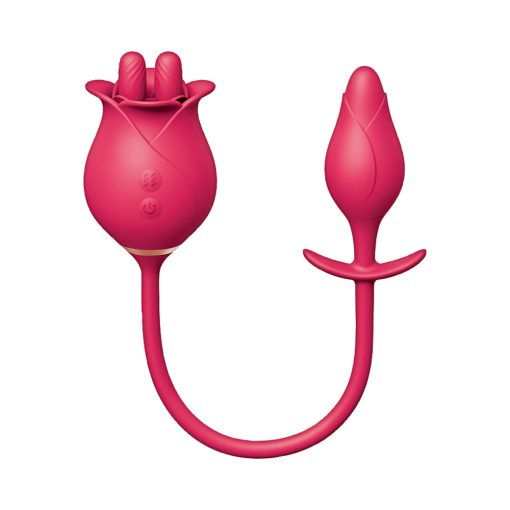 Clit-Tastic Tulip Finger Massager & Pleasure Plug Red - Image 2