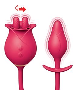 Clit-Tastic Tulip Finger Massager & Pleasure Plug Red