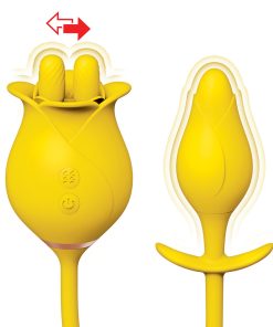 Clit-Tastic Tulip Finger Massager & Pleasure Plug Yellow