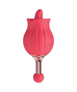 Clit-Tastic Rose Bud Dual Massager Red