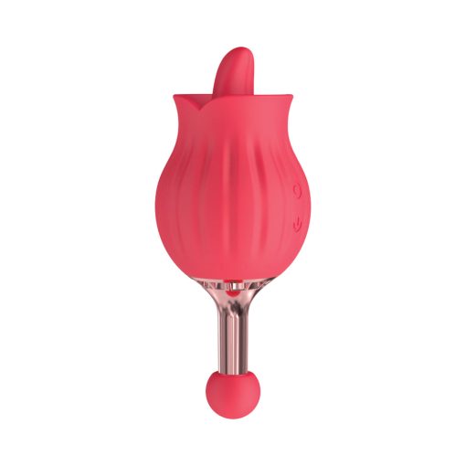 Clit-Tastic Rose Bud Dual Massager Red - Image 3