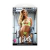 Fantasy Lingerie Vibes Cute But Psycho Uv Reactive Keyhole Halter & Panty M/L