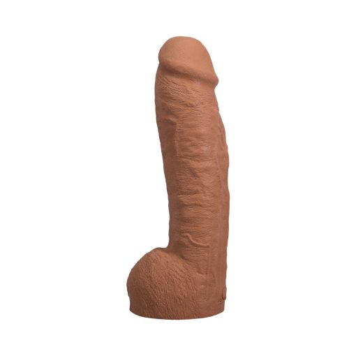 The Realistic Cock Hung 12 In. Ultraskyn Vac-U-Lock Dildo Caramel - Image 4