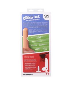 The Realistic Cock Squirting 9.5 In. Ultraskyn Vac-U-Lock Dildo Vanilla