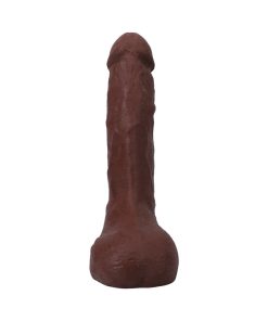The Realistic Cock Squirting 9.5 In. Ultraskyn Vac-U-Lock Dildo Chocolate