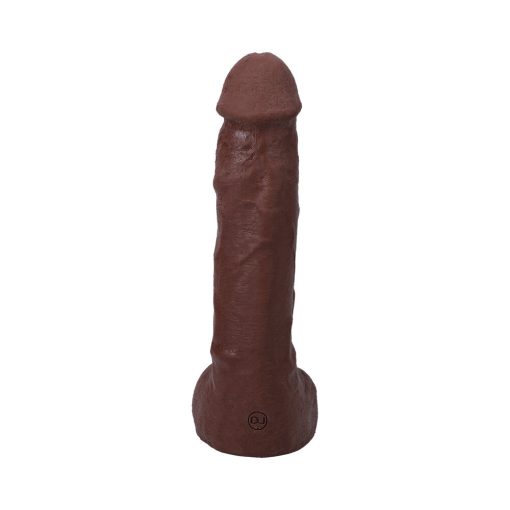 The Realistic Cock Squirting 9.5 In. Ultraskyn Vac-U-Lock Dildo Chocolate - Image 5