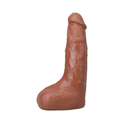 The Realistic Cock Squirting 9.5 In. Ultraskyn Vac-U-Lock Dildo Caramel - Image 3