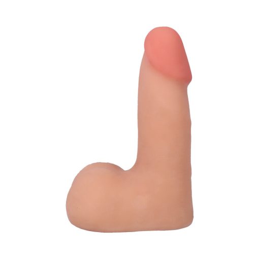 The Realistic Cock 5 In. Ultraskyn Vac-U-Lock Dildo With Balls Vanilla - Image 4