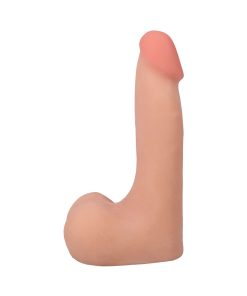 The Realistic Cock 7 In. Ultraskyn Vac-U-Lock Dildo With Balls Vanilla