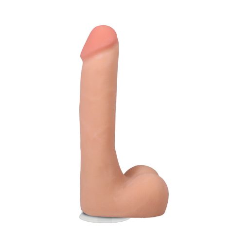 The Realistic Cock 9 In. Ultraskyn Vac-U-Lock Dildo With Balls Vanilla - Image 2