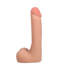 The Realistic Cock 9 In. Ultraskyn Vac-U-Lock Dildo With Balls Vanilla