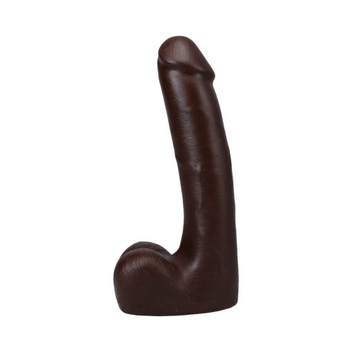 The Realistic Cock 9 In. Ultraskyn Vac-U-Lock Dildo With Balls Chocolate - Image 4