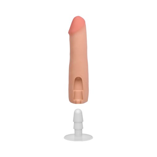 The Realistic Cock 7 In. Ultraskyn Vac-U-Lock Dildo Vanilla - Image 6