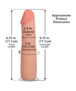 The Realistic Cock 7 In. Ultraskyn Vac-U-Lock Dildo Vanilla