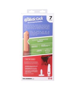 The Realistic Cock 7 In. Ultraskyn Vac-U-Lock Dildo Vanilla