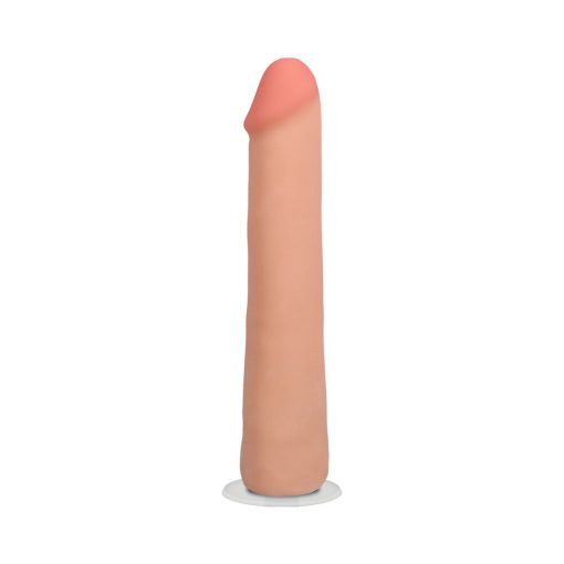 The Realistic Cock 9 In. Ultraskyn Vac-U-Lock Dildo Vanilla - Image 2
