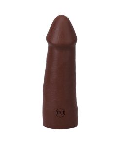 The Realistic Cock 5 In. Ultraskyn Vac-U-Lock Dildo Chocolate