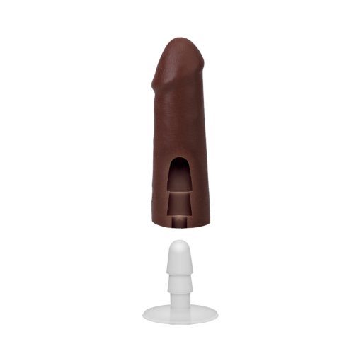 The Realistic Cock 5 In. Ultraskyn Vac-U-Lock Dildo Chocolate - Image 6