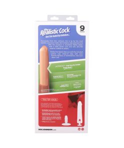 The Realistic Cock 9 In. Ultraskyn Vac-U-Lock Dildo Chocolate