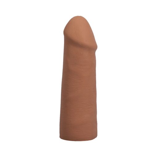 The Realistic Cock 5 In. Ultraskyn Vac-U-Lock Dildo Caramel - Image 4