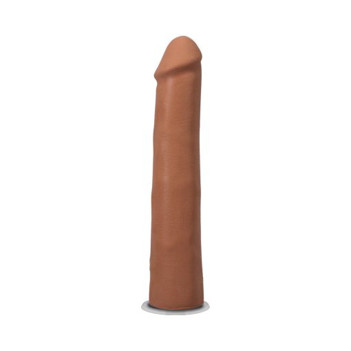 The Realistic Cock 9 In. Ultraskyn Vac-U-Lock Dildo Caramel - Image 2