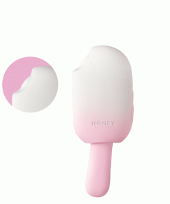 Honey Play Box Bite Me Sucking Tapping & Vibrating Cream Pop Stimulator Pink