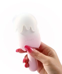 Honey Play Box Bite Me Sucking Tapping & Vibrating Cream Pop Stimulator Pink