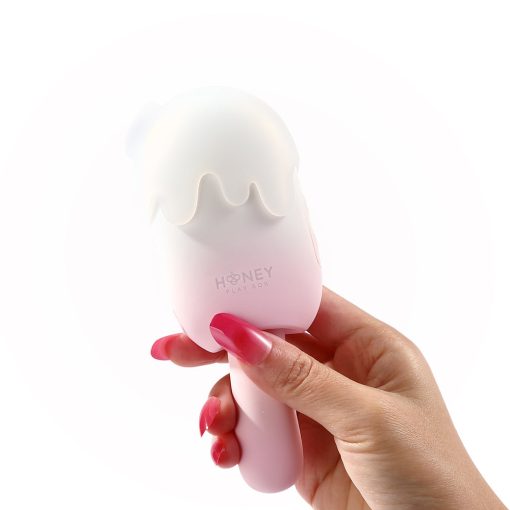 Honey Play Box Bite Me Sucking Tapping & Vibrating Cream Pop Stimulator Pink - Image 5
