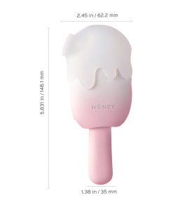 Honey Play Box Bite Me Sucking Tapping & Vibrating Cream Pop Stimulator Pink