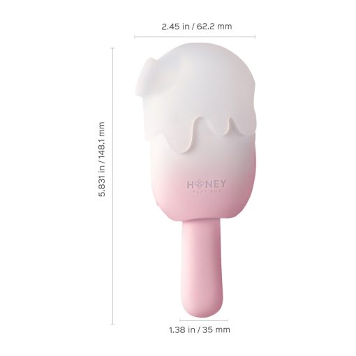 Honey Play Box Bite Me Sucking Tapping & Vibrating Cream Pop Stimulator Pink - Image 6